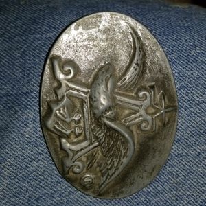 Vintage Brass Budweiser Beer BELT BUCKLE Anheuser